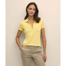 スーピマコットン　ストレッチピケ　GFロゴ　ポロシャツ