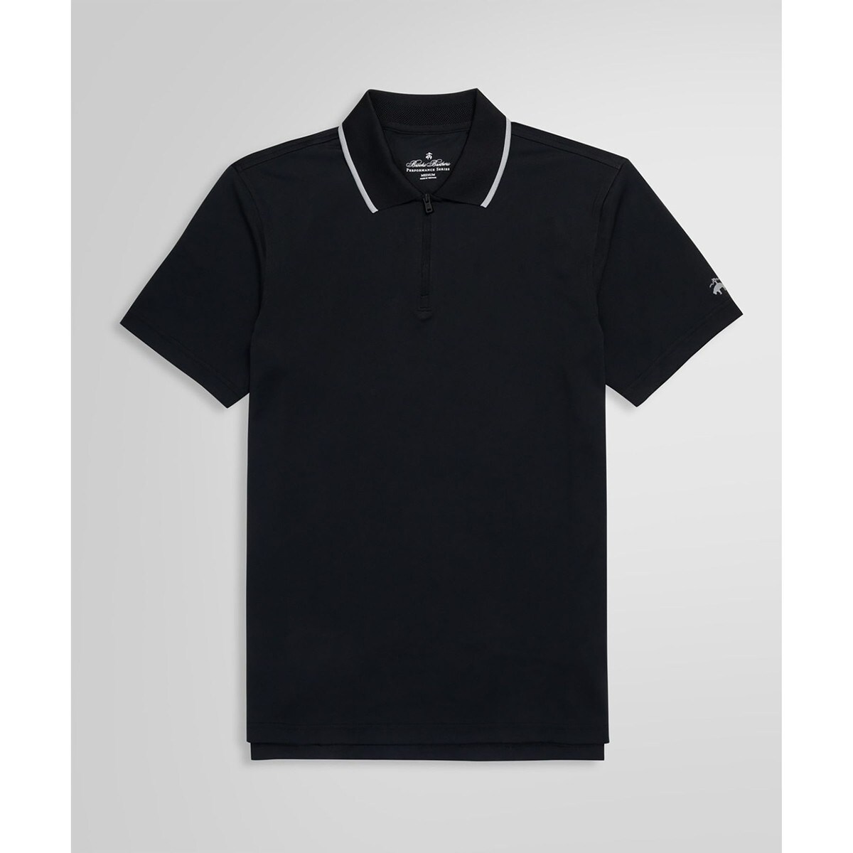 ブルックスブラザーズ（Brooks Brothers）/Performance Series　ポリエステルブレンド　ストレッチジャージー　ソリッド　ジップア Performance Series ポリエステルブレンド ストレッチジャージー