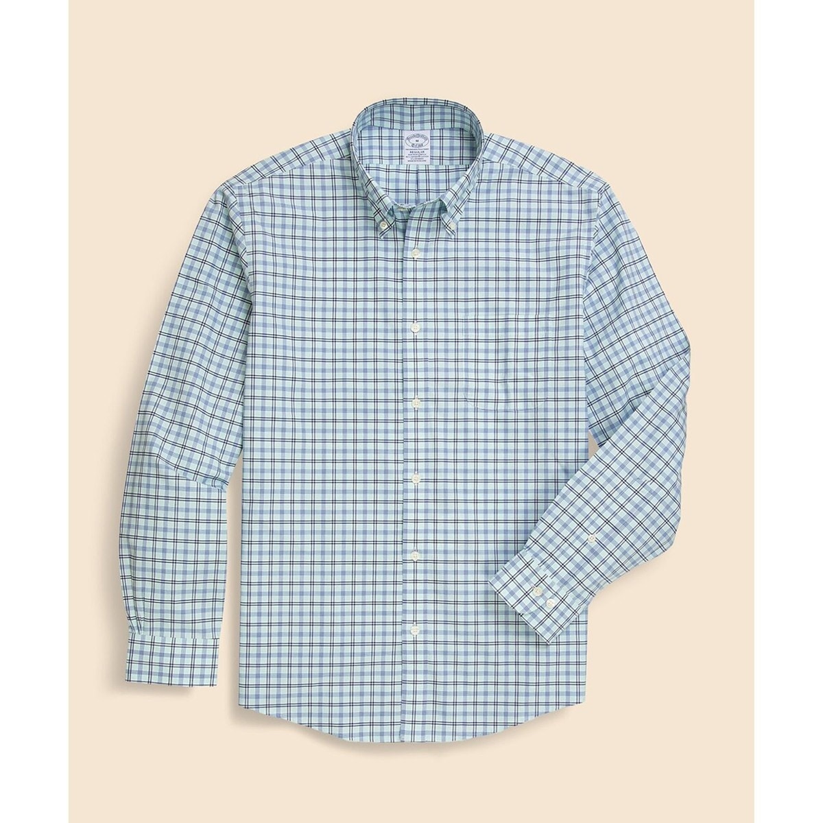 BROOKS BROTHERS ブルックスブラザーズ リネンオープンカラーシャツ リネン／コットン バミューダプリント オープンカラーシャツ