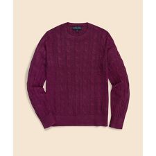 ブルックスブラザーズ(Brooks Brothers)のリネン　ケーブル　クルーネックセーター