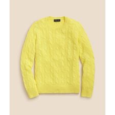 ブルックスブラザーズ(Brooks Brothers)のリネン　ケーブル　クルーネックセーター