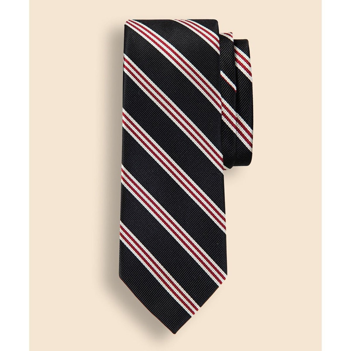 シルク ミニBB#1ストライプ レップタイ Brooks Brothers シルク ミニBB#1ストライプ レップタイ Made in USA | Brooks Brothers