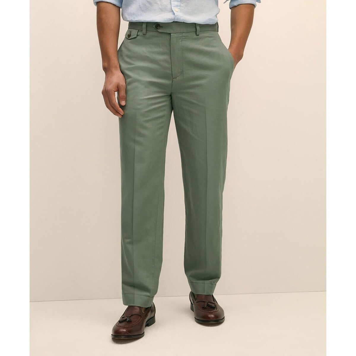 [�}���C]���l���^�R�b�g�� �v���[���t�����g�p���c Regular/�u���b�N�X�u���U�[�Y�iBrooks Brothers�j �O���[��