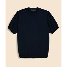 ブルックスブラザーズ(Brooks Brothers)のコットン／シルク　クルーネック　ショートスリーブセーター