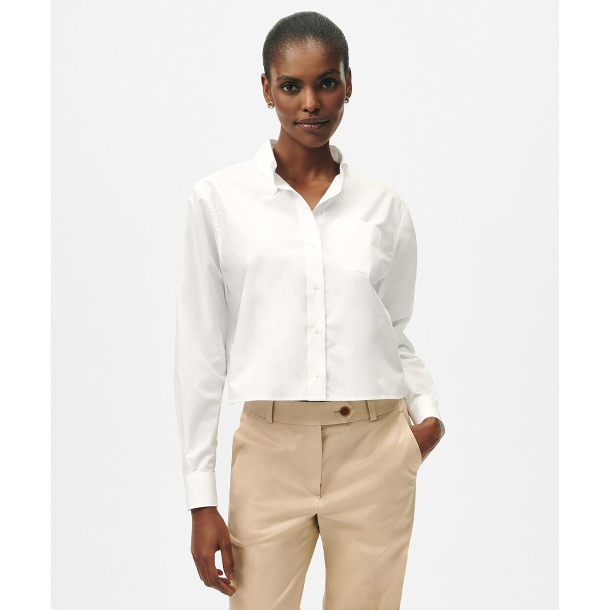 ポロラルフローレン　ストライプド クロップド ジャージー ラガーシャツ ポロラルフローレン ストライプド クロップド ジャージー ラガー