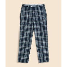 コットン　マドラス　プレーンフロントパンツ　Regular