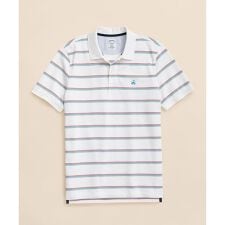 ブルックスブラザーズ(Brooks Brothers)のスーピマコットンストレッチ　ピケ　GFロゴ　トリプルストライプ　ポロシャツ　Slim Fit