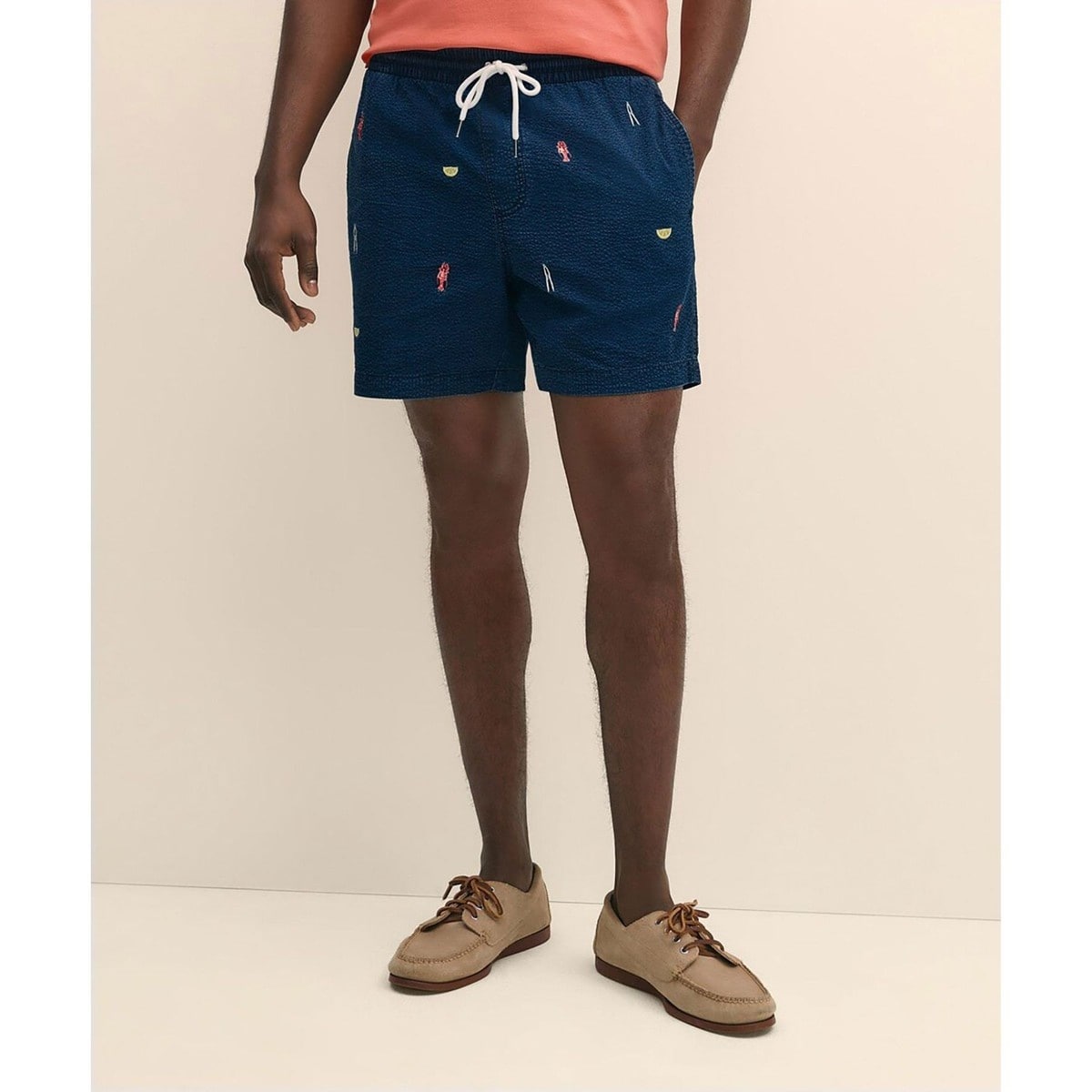 [�}���C]�R�b�g�� �V�A�T�b�J�[ ���u�X�^�[�G���u���C�_���[ 6in�t���C�f�[�V���[�c/�u���b�N�X�u���U�[�Y�iBrooks Brothers�j �C���f�B�S�u���[