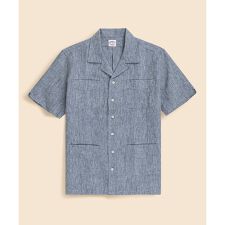 リネン　キューバシャツ