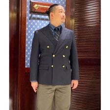 ミラクルクリンプウール ダブル６釦 ブレザー Classic セレモニー