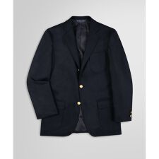 ウール/カシミヤ フランネル 段返り３釦コンフォートサックブレザー セレモニー