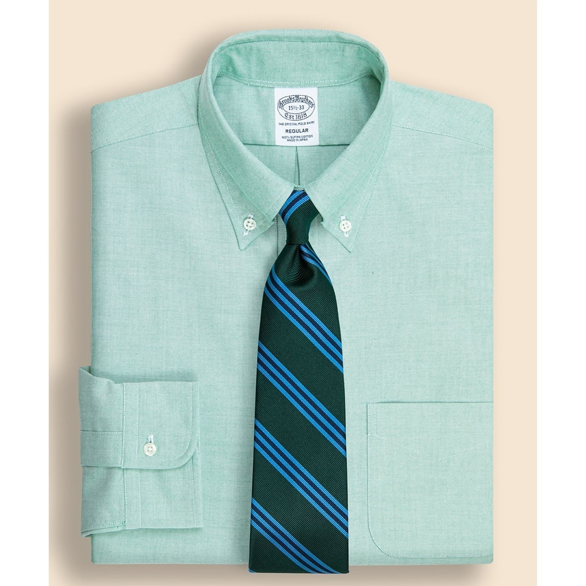 ストレッチドビー ストライプ ドレスシャツ Regular Fit | ブルックス