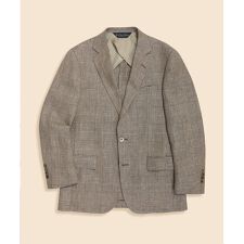 アイリッシュリネン グレンプラッド 2釦アンコンジャケット Classic 