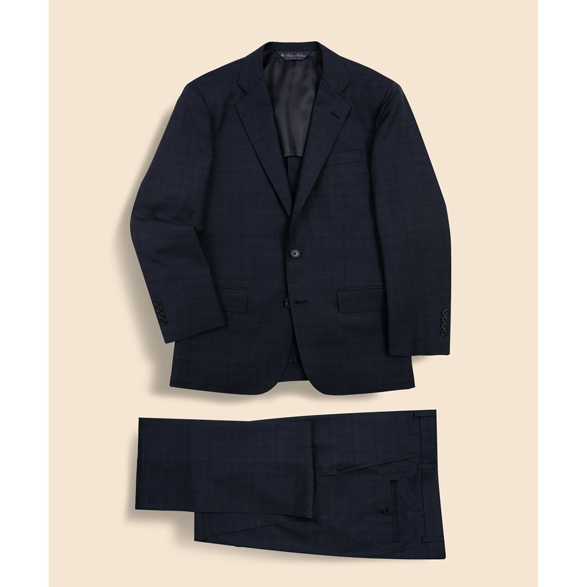 ウール ティック シングル2釦アンコンスーツ Slim | ブルックス