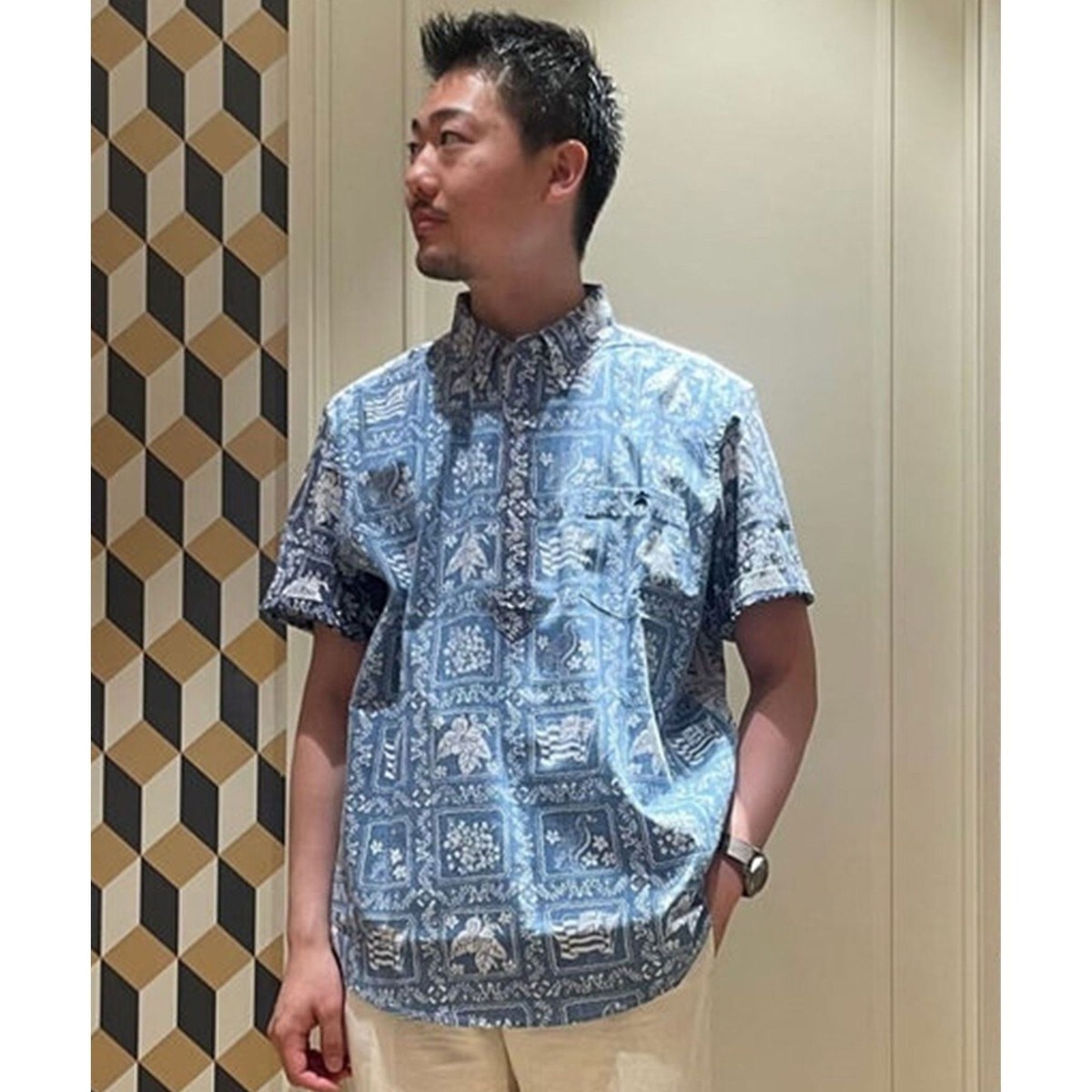 Brooks Brothers & Reyn Spooner プルオーバー Brooks Brothers×Reyn Spooner コットン／ポリエステル プル