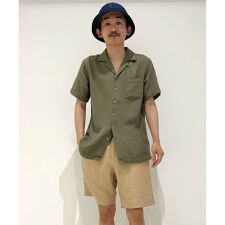 コットン　ワッフル　キャンプシャツ　Regular Fit