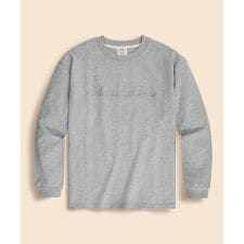 USAコットンジャージー　ヘビーウェイト　ロゴエンブロイダリー　ロングスリーブ　Tシャツ