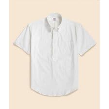 コットン　デニム　ショートスリーブ　プルオーバーシャツ | ブルックスブラザーズ(Brooks Brothers)