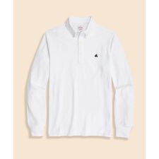 ブルックスブラザーズ(Brooks Brothers)のコットン／ポリエステル　ハイツイストピケ　GFロゴ　ロングスリーブポロシャツ