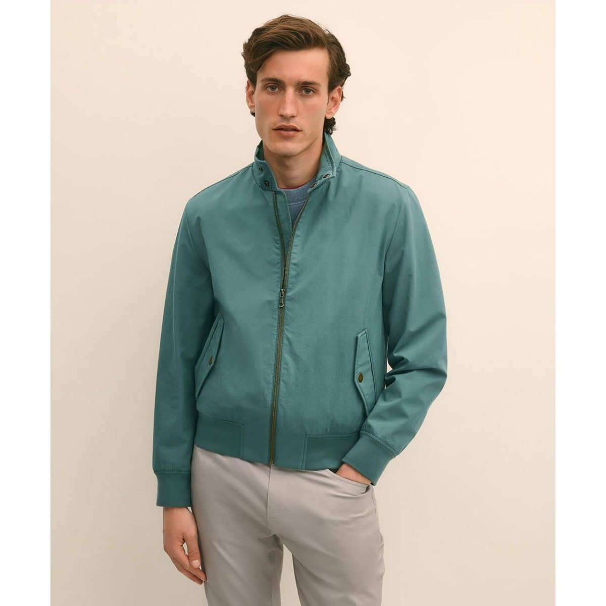 新品未使用★ブルックスブラザーズ　シアサッカーボマージャケット ポリエステル／ウール シアサッカー ボマージャケット | Brooks