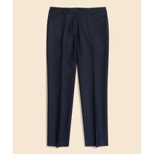 ウール　グレンチェック　クロップド　ドレスパンツ