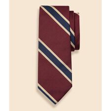 ブルックスブラザーズ(Brooks Brothers)のシルク　ワイドBB#2ストライプ　レップタイ