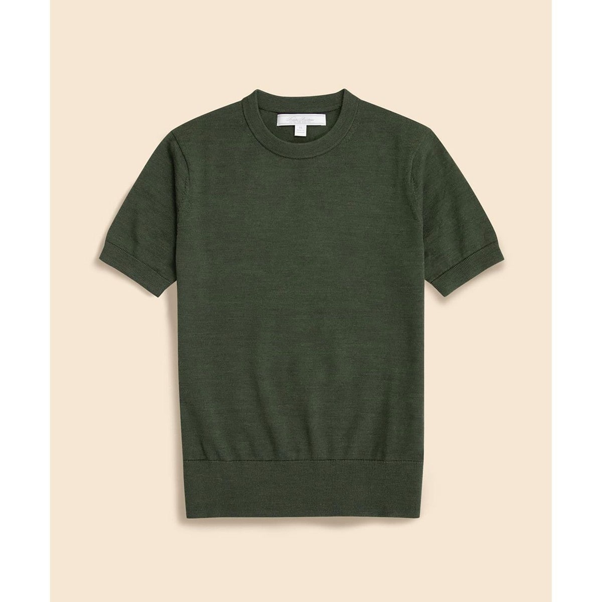 ポロ　ラルフローレン　コットンブレンド ショートスリーブ セーター　カーキ POLO RALPH LAUREN（ポロ ラルフ ローレン）の「コットン