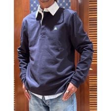 コットンジャージー　GFロゴ　ソリッド　ラグビーシャツ