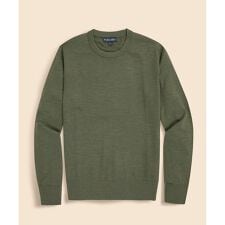 メリノウール　クルーネックセーター