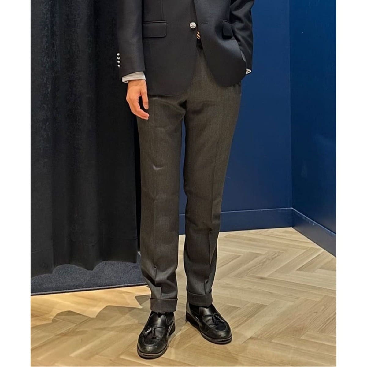 ブルックスブラザーズ（Brooks Brothers）/Brooks Brothers Explorer　ウール　グレンプラッド　プレーンフロント　トラウザ Brooks Brothers Explorer ウール グレンプラッド プレーンフロント