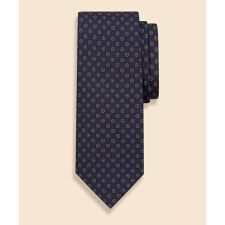 シルク　フラワーモチーフ　プリントタイ セレモニー