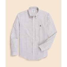 ラグジュアリー　コットンツイル　GFロゴ　チェック　カジュアルシャツ　Regular Fit