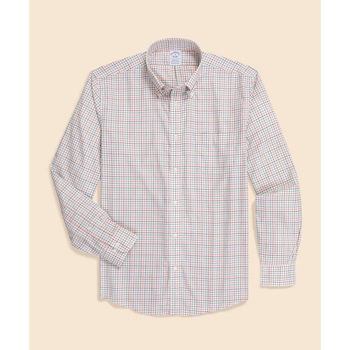 ブルックスブラザーズ（Brooks Brothers）/スーピマコットンストレッチツイル　チェック　カジュアルシャツ　Regular スーピマコットンストレッチツイル チェック カジュアルシャツ Regular