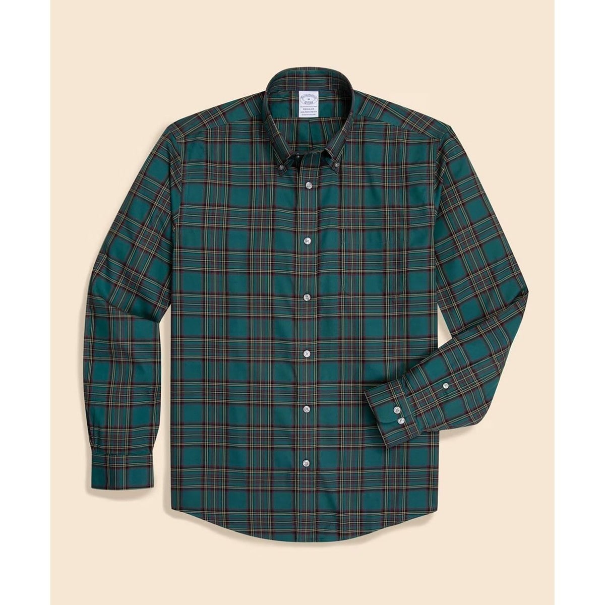 [�}���C]�X�[�s�}�R�b�g���X�g���b�`�c�C�� �`�F�b�N �J�W���A���V���c Regular/�u���b�N�X�u���U�[�Y�iBrooks Brothers�j �_�[�N�O���[��