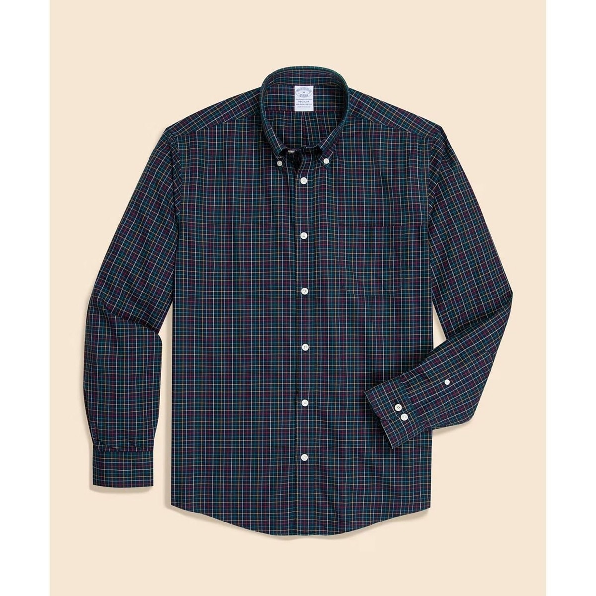 [�}���C]�X�[�s�}�R�b�g���X�g���b�`�c�C�� �`�F�b�N �J�W���A���V���c Regular/�u���b�N�X�u���U�[�Y�iBrooks Brothers�j �l�C�r�[