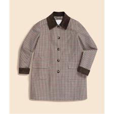 ブルックスブラザーズ(Brooks Brothers)のコットン／ナイロン　ボンディング　チェック　ステンカラーコート