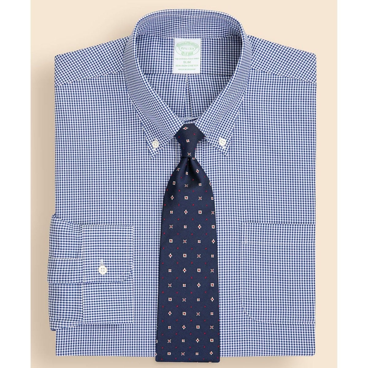 [}C]Xgb`s|CgIbNXtH[h MK`FbN hXVc Slim Fit/ubNXuU[YiBrooks Brothersj u[