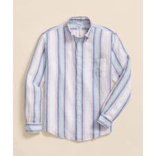 アイリッシュリネン　シーズナルパターン　カジュアルシャツ　Regular Fit