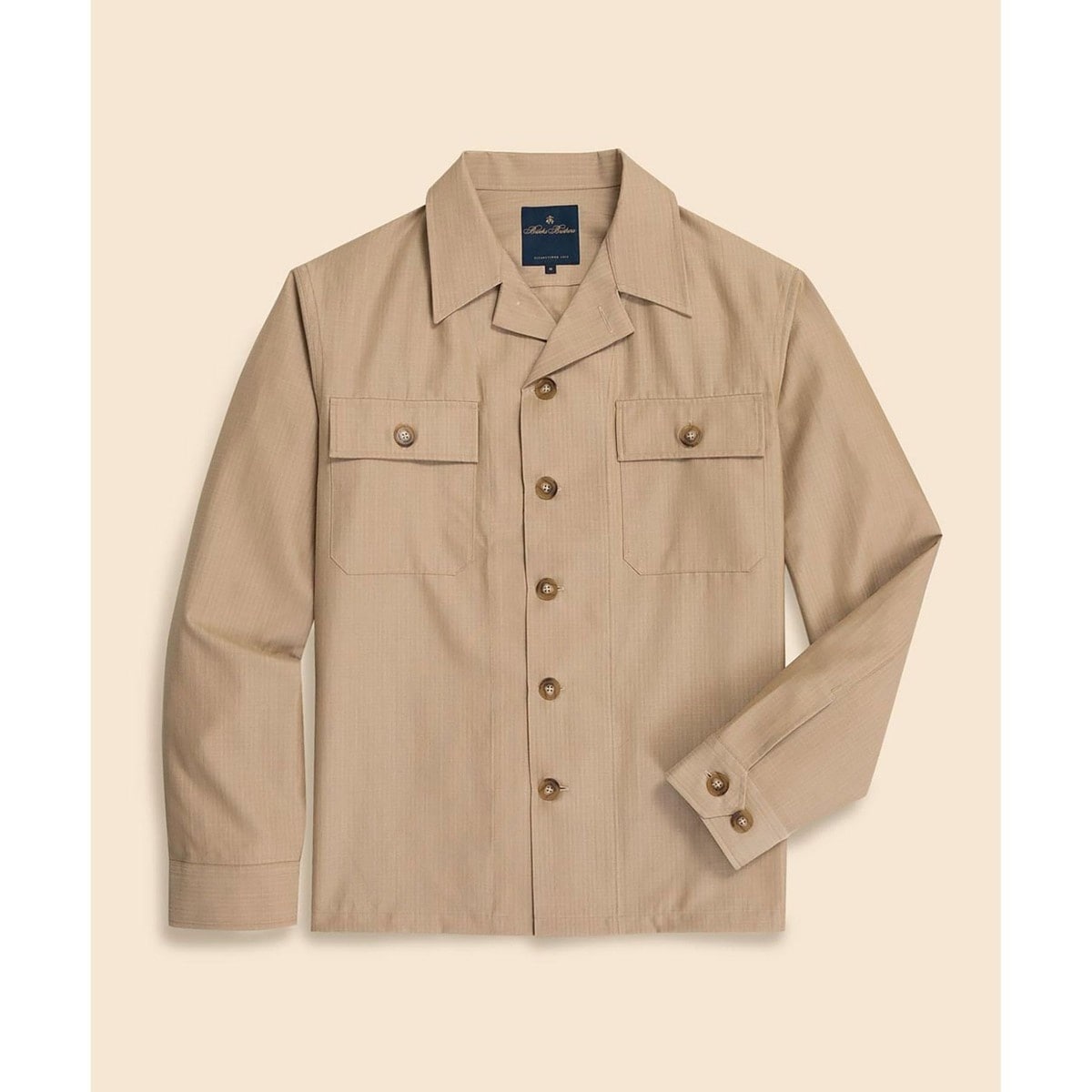 ウール／ポリエステル ニット ピンドット シングル2釦ジャケット