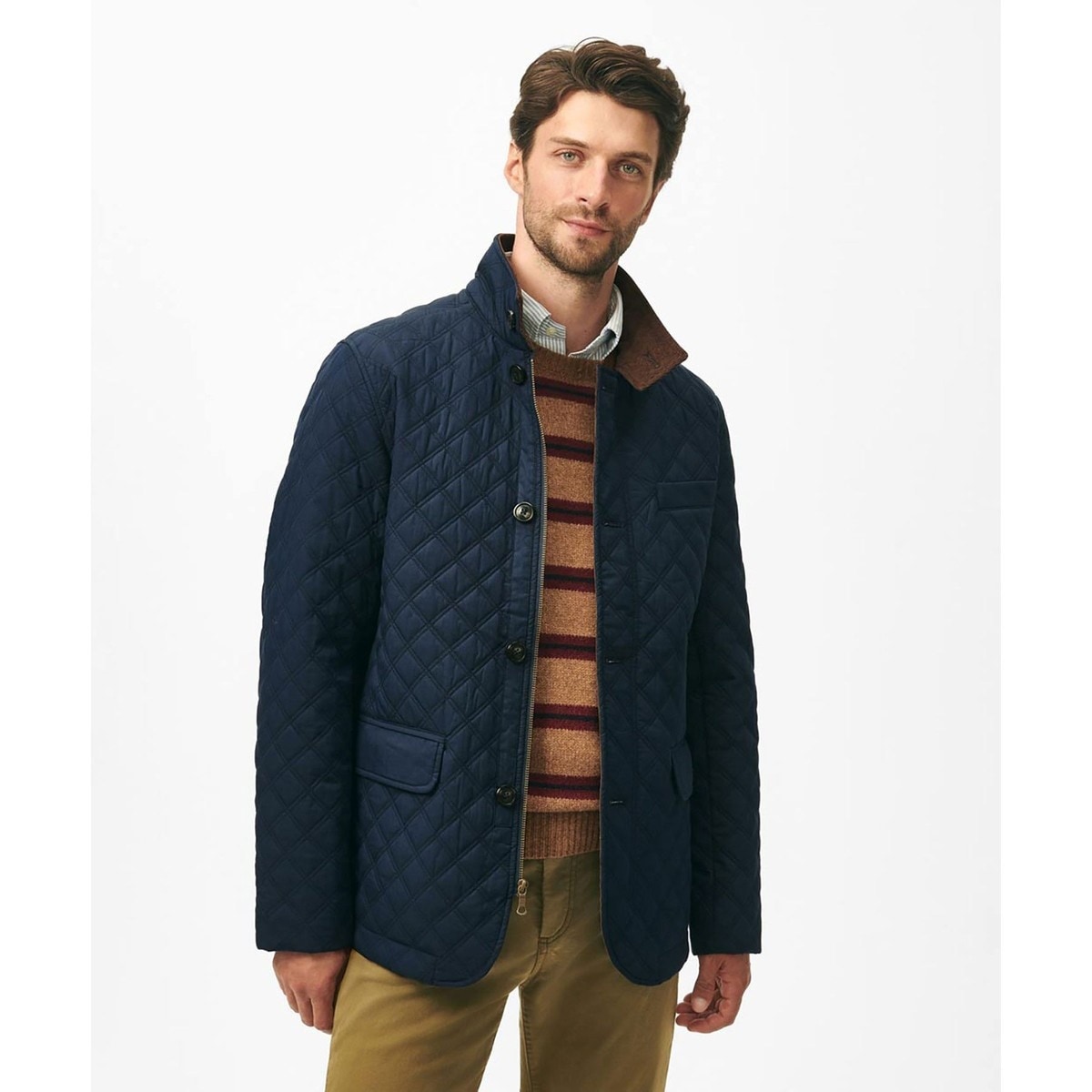 BRIEFING ネイビー キルティングジャケット Lサイズ 中古・古着通販】refrigiwear (リフリッジウェア) キルティング