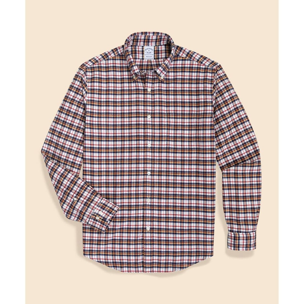スーピマコットンストレッチツイル チェック カジュアルシャツ Regular