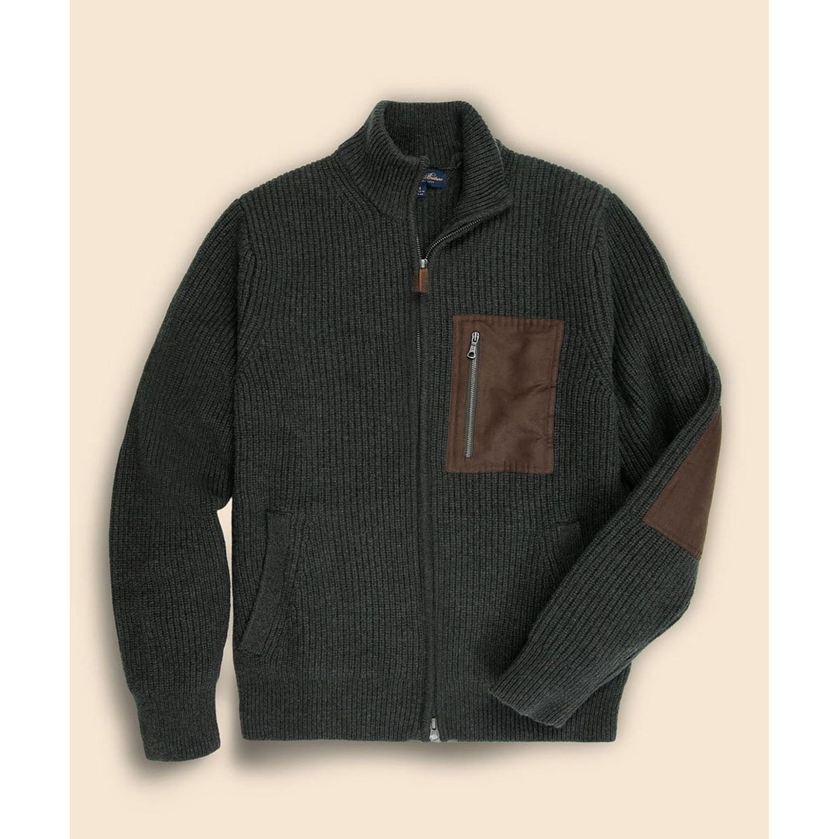 ウール GFロゴ フルジップ カウチンセーター | ブルックスブラザーズ