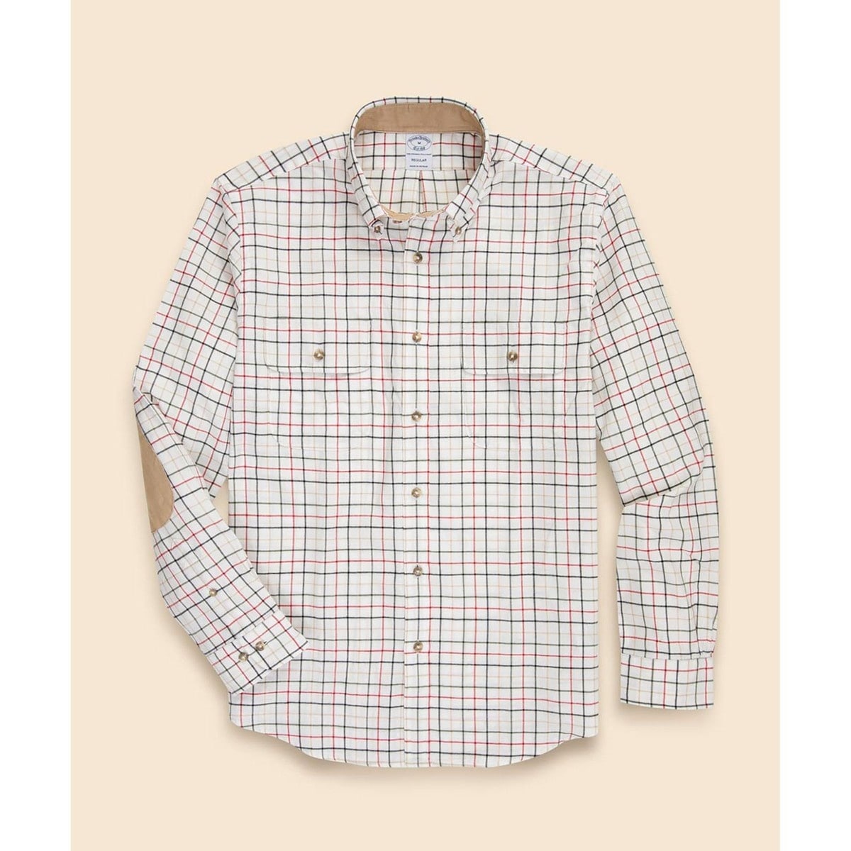 コットン／カシミヤ フランネル ダブルポケット カジュアルシャツ