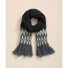 アルパカ／ウール　フェアアイル　マフラー