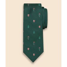 ブルックスブラザーズ(Brooks Brothers)のシルク　ホリデーツリー　レップタイ　Made in USA
