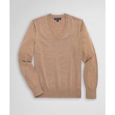 メリノウール　Vネックセーター