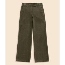 ストレッチコットン　コーデュロイ　ワイドレッグパンツ