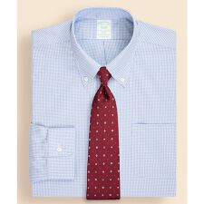 ストレッチオックスフォード　ギンガムチェック　ドレスシャツ　Slim Fit セレモニー