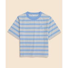 【Double B Collection】コットン　BBロゴ　マリナーストライプ　ヘビーウェイトTシ