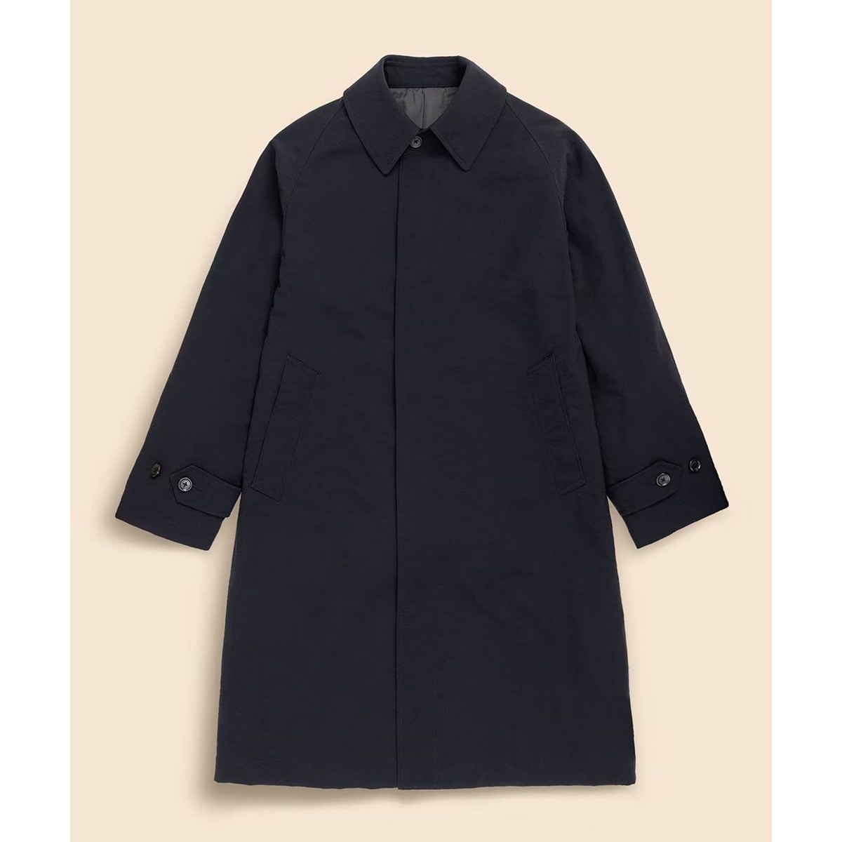 ナイロンタスラン ラグランスリーブ バルカラーコート | ブルックス